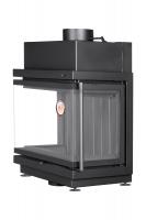 Каминная топка Экокамин АЛЬФА 700 три стекла черный шамот — заказать онлайн