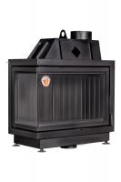 Каминная топка Экокамин АЛЬФА 800LB два стекла левая черный шамот — заказать онлайн