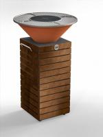 картинка PREMIUM BLANK (облицовано термодеревом) 1000 Гриль-очаг от интернет-магазина Европейские камины
