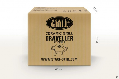 Керамический гриль Start Grill TRAVELLER 12 дюймов, зеленый, портативный — вид и особенности модели