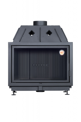 Каминная топка Экокамин АЛЬФА 1000B черный шамот — купить с доставкой