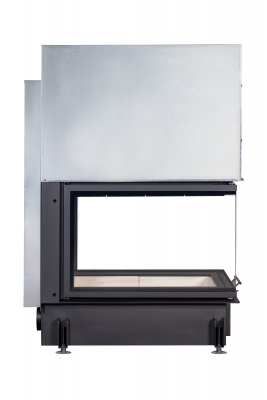 Каминная топка Экокамин Дельта 900 три стекла принтинг — купить с доставкой