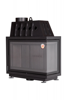Каминная топка Экокамин Альфа 1000RB два стекла правая черный шамот — купить с доставкой
