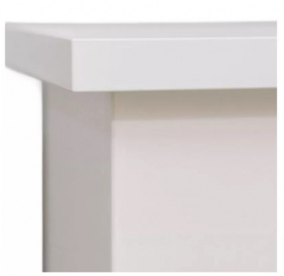 Портал для электрокамина ELEKAM Baltimore (ЛДСП) под очаги Velar, Spark, Vegas, белый / черный