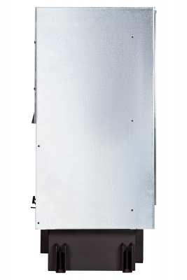 Каминная топка Экокамин ДЕЛЬТА 800LРВ  два стекла левая принтинг подовое горение черный шамот