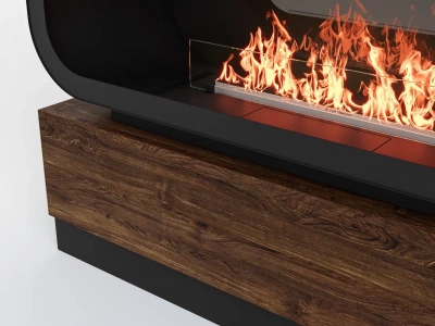  LUX FIRE Тумба глухая Империал-1200 с автоматическим биокамином Genius-I 800 — модель для выбора и покупки
