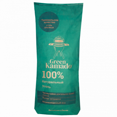  Green Kamado Уголь древесный 9кг, 100 % натуральный