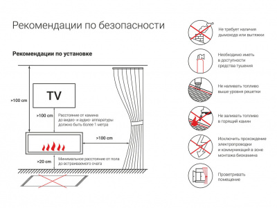 Биокамин LUX FIRE Каминная вставка Lux Fire 700 S