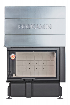 Каминная топка Экокамин Дельта 800L два стекла левая принтинг — купить с доставкой