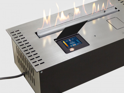 Биокамин LUX FIRE Биокамин автоматический Smart Flame 800 RC INOX