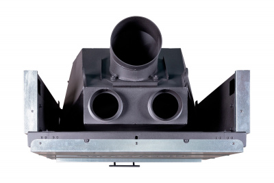 Каминная топка Экокамин ВЕГА 800 P подовое горение принтинг — купить с доставкой