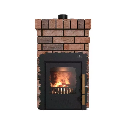 Печь дровяная для бани и сауны GRILL'D Violet Retro Short дровяная