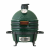 Керамический гриль Green Kamado II S (Диаметр решетки 34 см), высокая портативная подставка, боковые столики — вид и особенности модели