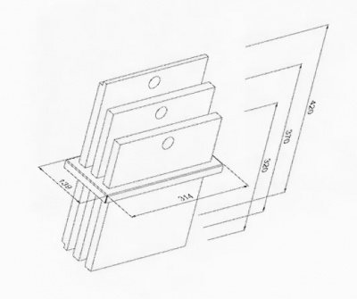 картинка Модуль с тремя разделочными досками (R22979) от интернет-магазина Европейские камины
