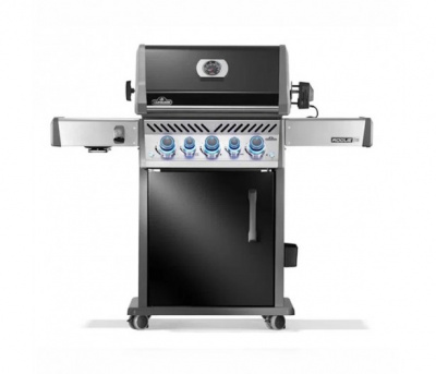Газовый гриль NAPOLEON Rogue PRO-S 425 (черный, с ИК горелкой 3/3, задней горелкой и вертелом в комплекте)