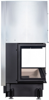 Каминная топка Экокамин ДЕЛЬТА 1200Р три стекла принтинг подовое горение