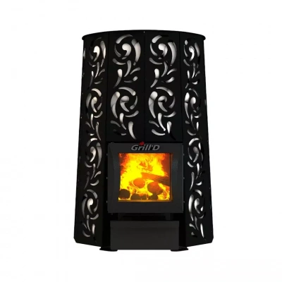 Печь дровяная для бани и сауны GRILL'D Violet Long дровяная