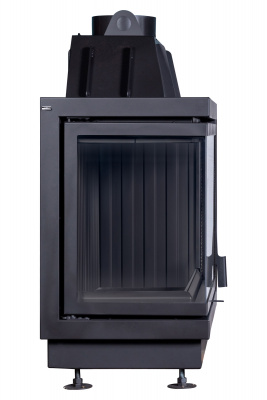 Каминная топка Экокамин АЛЬФА 800LB два стекла левая черный шамот — купить с доставкой