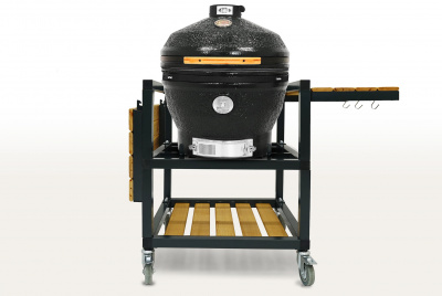Керамический гриль Start Grill 24 PRO CFG CHEF черный с модулем со столиком — вид и особенности модели