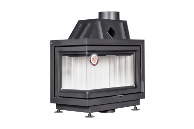 Каминная топка Экокамин Альфа 700 два стекла левая