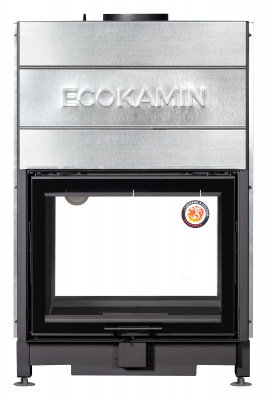 Каминная топка Экокамин Вега 800TВ туннельная черный шамот — купить с доставкой