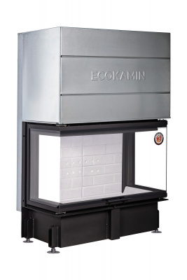 Каминная топка Экокамин Дельта 1000 три стекла принтинг — купить с доставкой