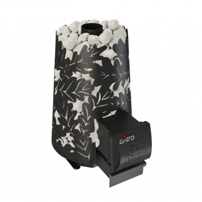 Печь дровяная для бани и сауны GRILL'D Dubravo Mini Long дровяная