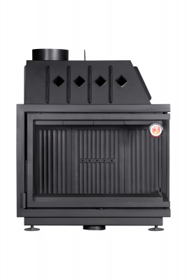 Каминная топка Экокамин Альфа 1000RB два стекла правая черный шамот — купить с доставкой